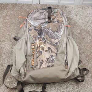 Easton Outfitters Hunting Backpack RealTree Camo LED Light Rain Cover Tan Orange
